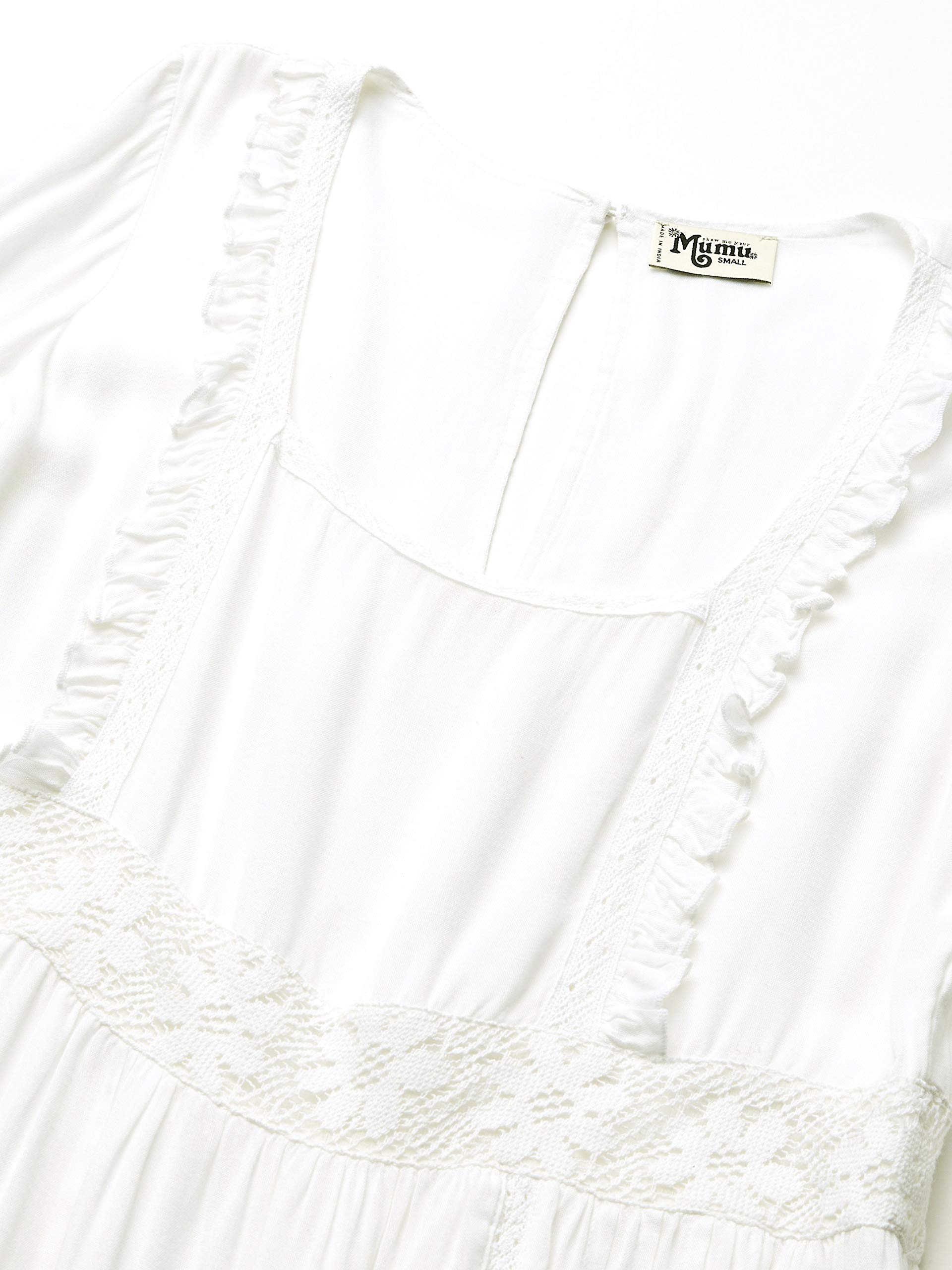 Show Me Your Mumu Women's Sicily Mini Dress - White, XS | Flowy Summer Dress for Beach, Vacation & Casual Outings