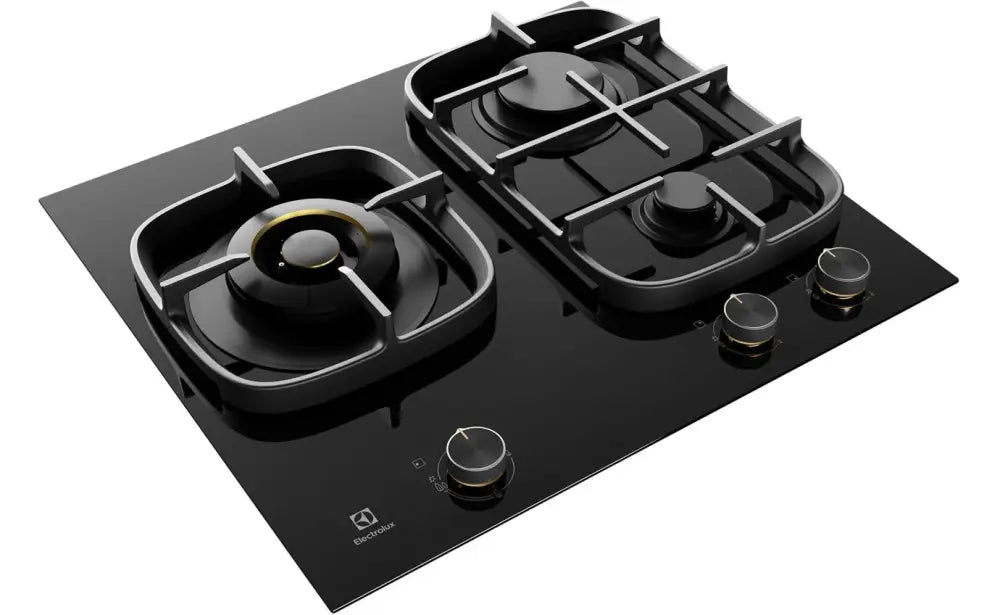 Electrolux EHG635BE 60cm Black Ceramic Glass Gas Cooktop - Perfect for Modern Kitchens & Home Cooking