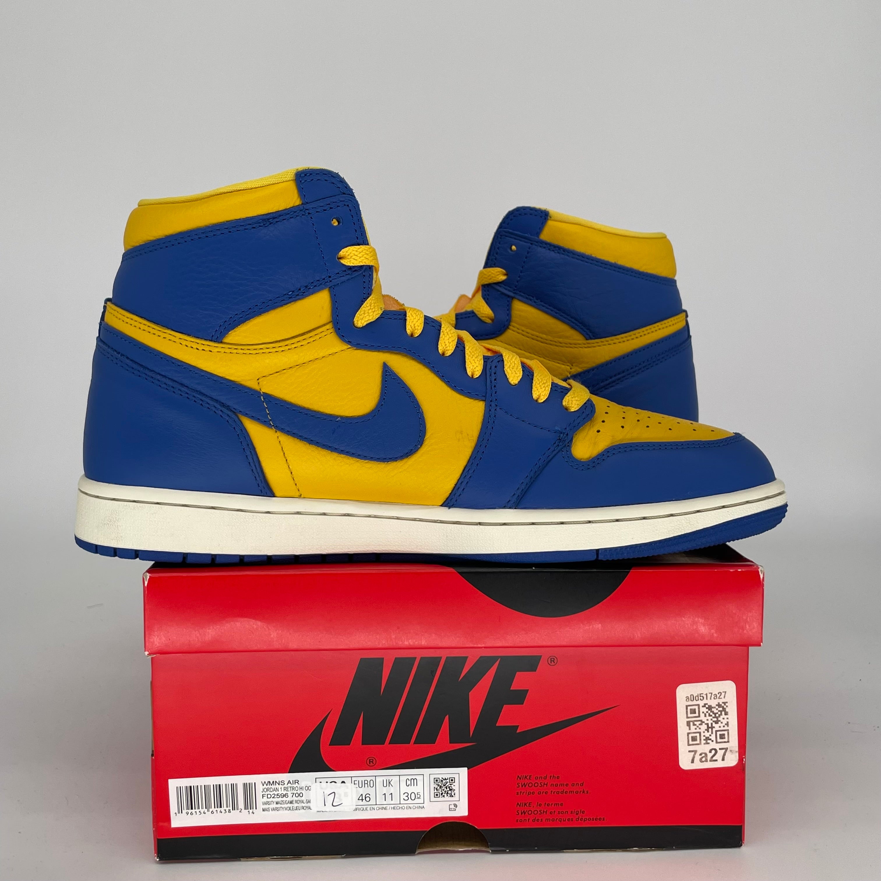 AIR JORDAN 1 REVERSE LANEY W Basketball Shoes - Size 12/13.5W (FD2596-700) - Retro Sneakers for Men, Women & Teens - Perfect for Streetwear, Casual Wear & Basketball Games