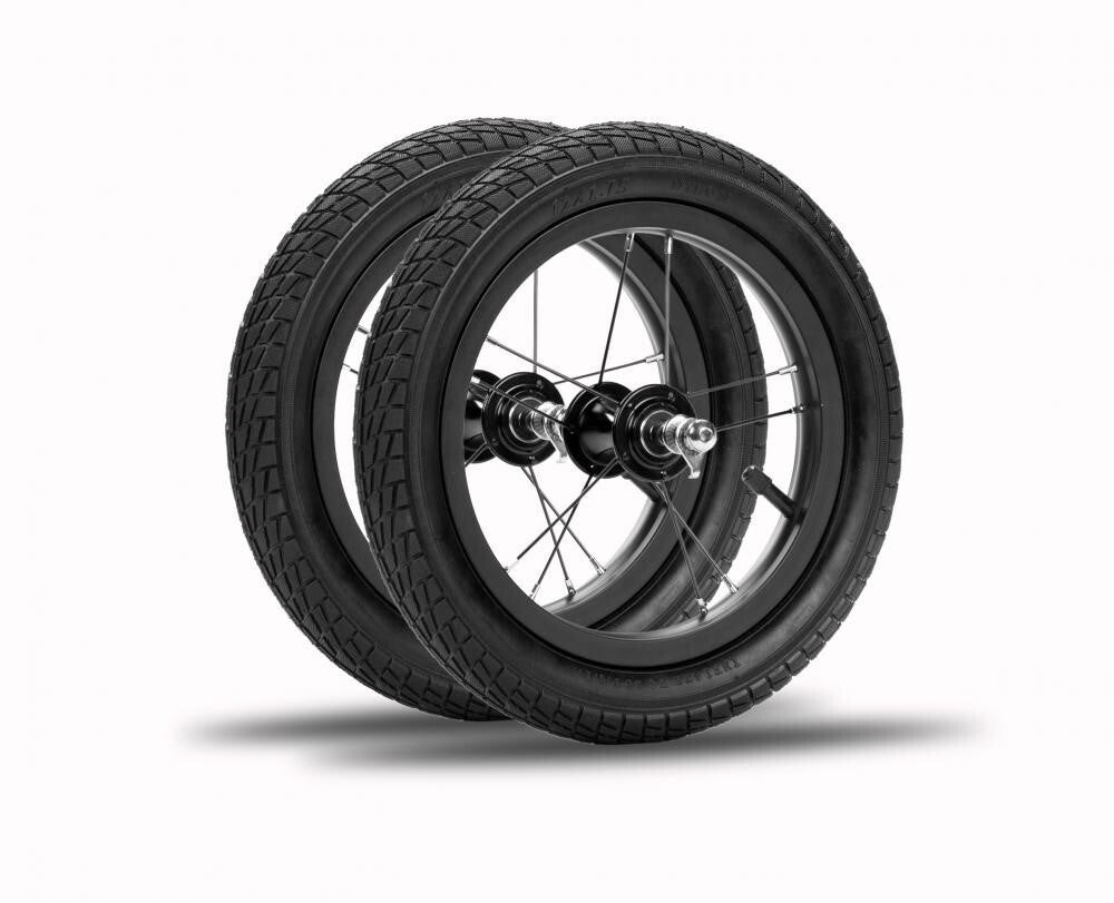 Strider 12 High Traction Wheel & Tire Set for Kids Balance Bikes - Durable Replacement Wheels for Outdoor Play, Park Rides & Learning to Ride