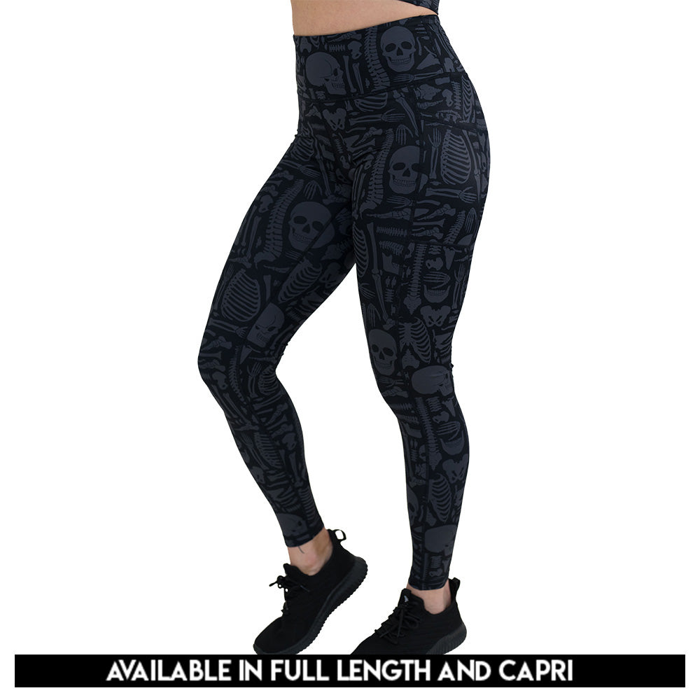 Baddie To The Bone Leggings - High Waisted Yoga Pants for Women, Tummy Control Workout Leggings - Perfect for Gym, Running, Yoga & Casual Wear