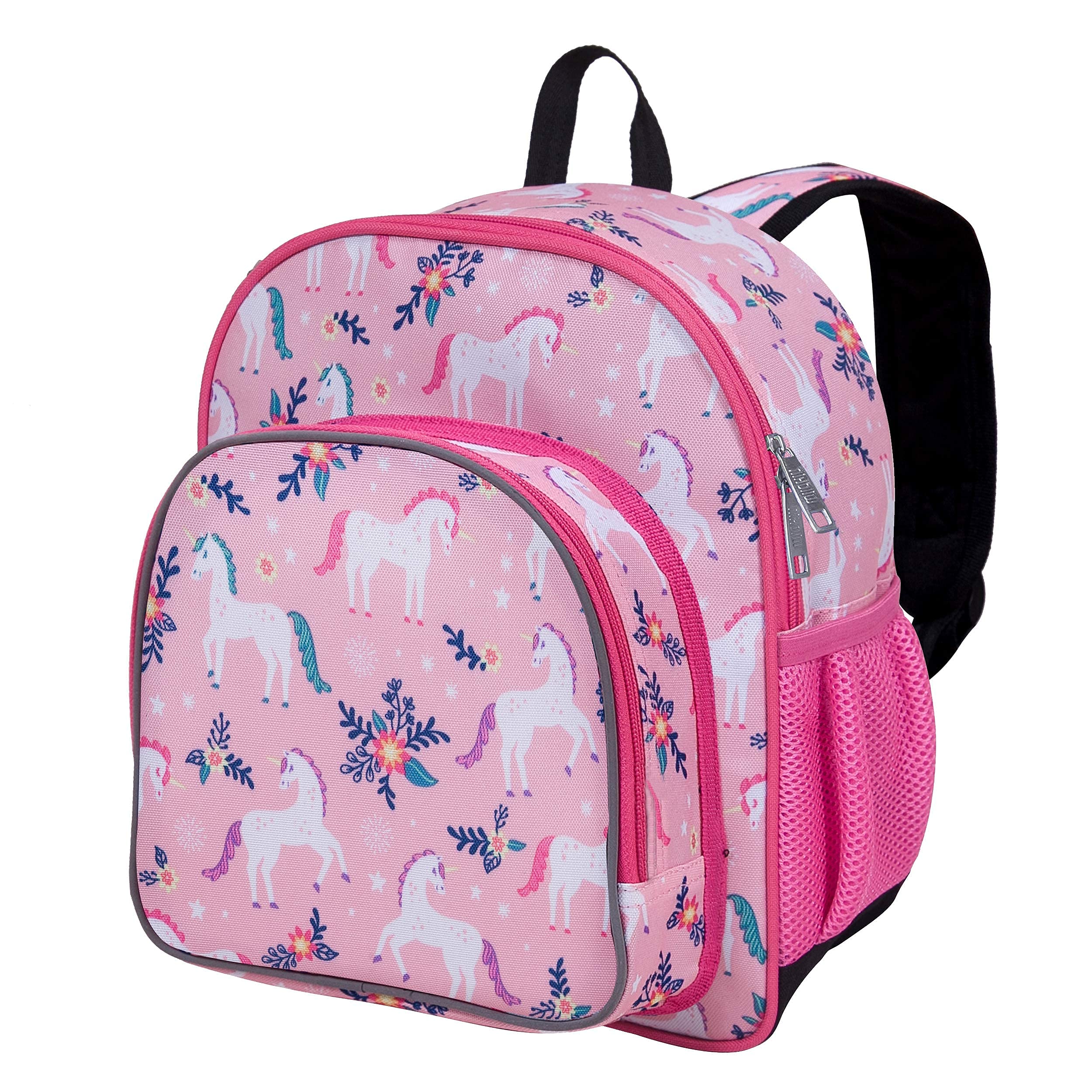 Wildkin 12 Inch Kids Backpack Set with Plush Nap Mat - Magical Unicorn Design for School, Travel & Daycare | Durable Backpack for Girls & Boys | Perfect for Preschool, Kindergarten & Sleepovers