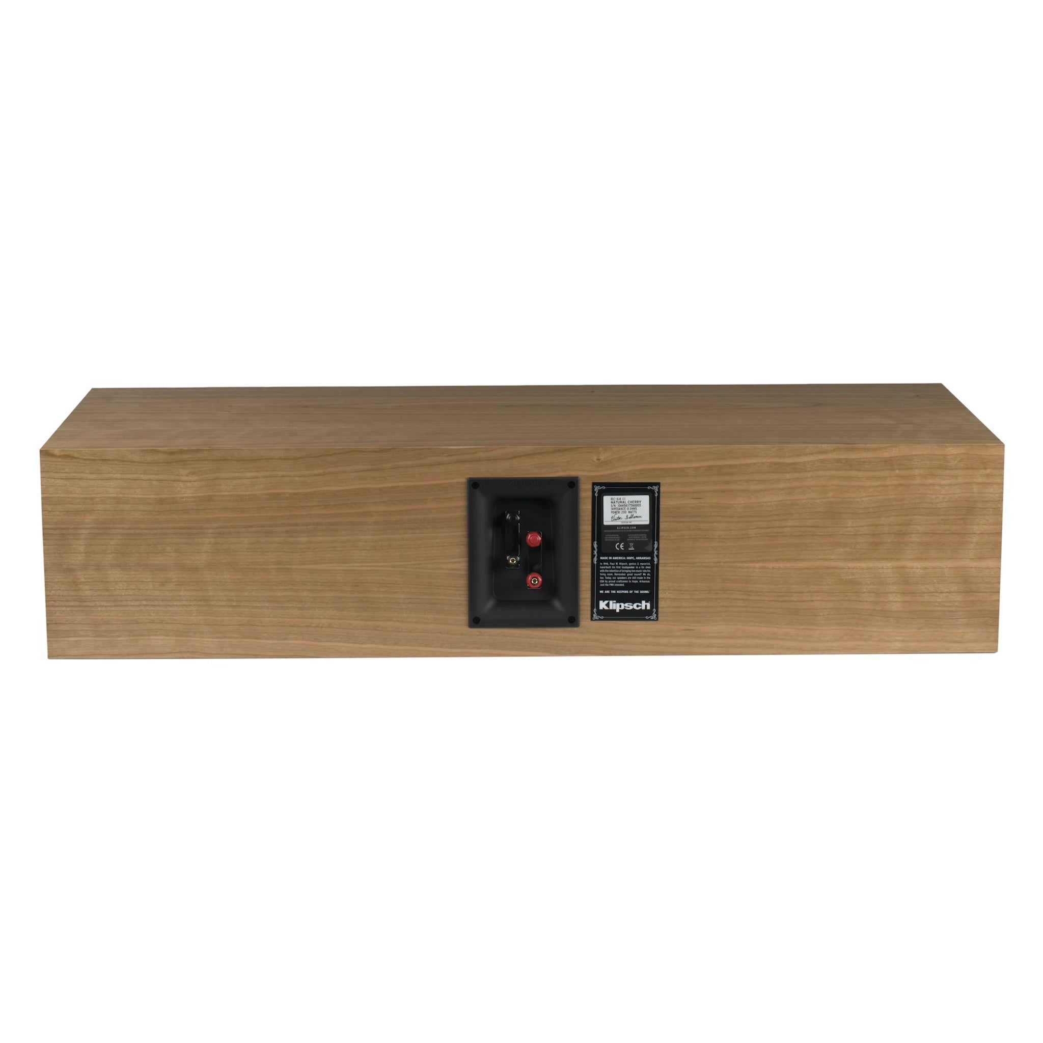 Klipsch RC 64 III High-Performance Center Channel Speaker - Premium Home Theater Sound System for Movies, Music & Gaming