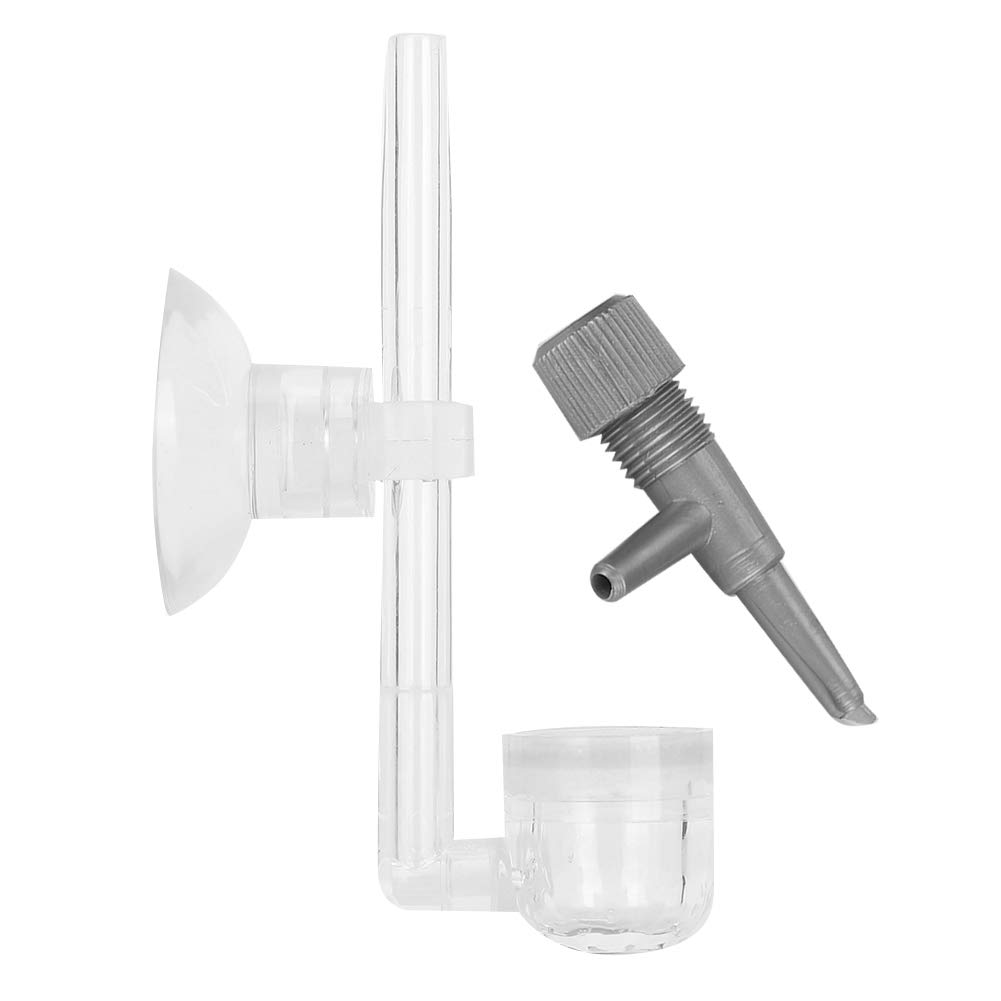 ViaGasaFamido Aquarium Air Stone Kit - Fish Tank Bubbler Disc with Adjustable Air Flow, Acrylic Oxygen Diffuser & Suction Cups - Perfect for Freshwater & Saltwater Tanks, Enhances Oxygenation & Water Circulation for Healthy Fish