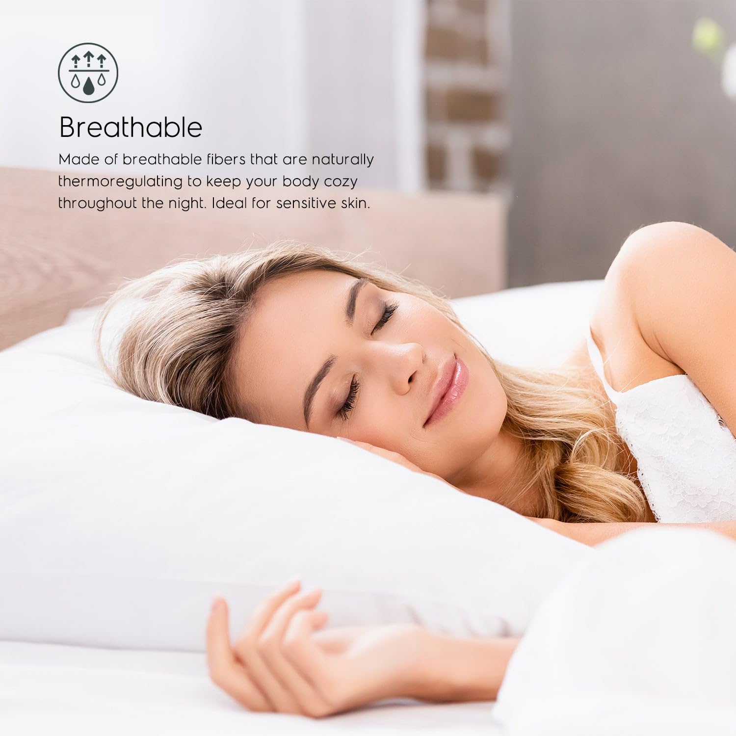 Tafts King Sheets Set - 100% Bamboo Viscose Bedding, Ultra Soft & Cooling Sheets, Double Stitched for Durability - Perfect for Hot Sleepers & Luxury Bedrooms (Cool White)