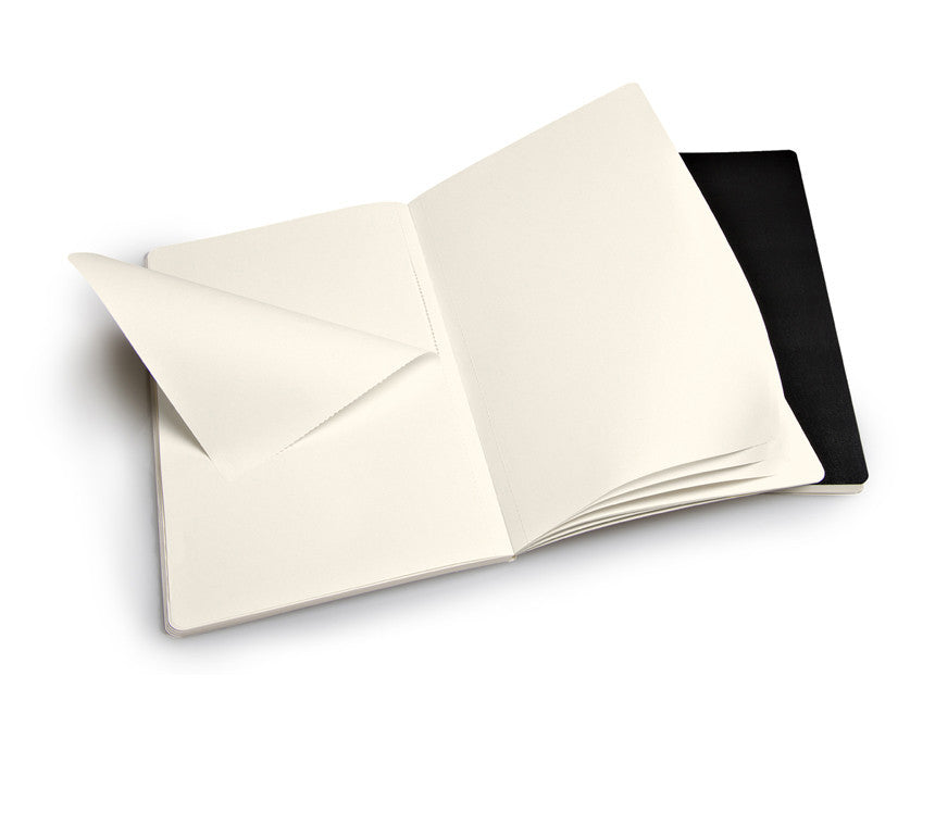 Premium Moleskine Volant Plain Notebook Set of 2 - Large Size (5