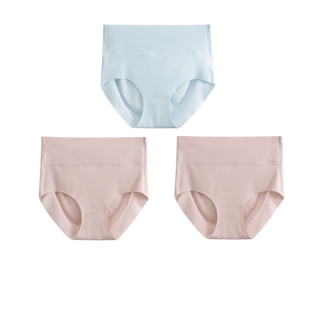 Women's Silk Panties with Cotton Crotch - 3 Pack Seamless Mid-Rise Hip Lifting Briefs for Everyday Comfort & Sexy Look | Perfect for Date Night, Lounge Wear & Special Occasions