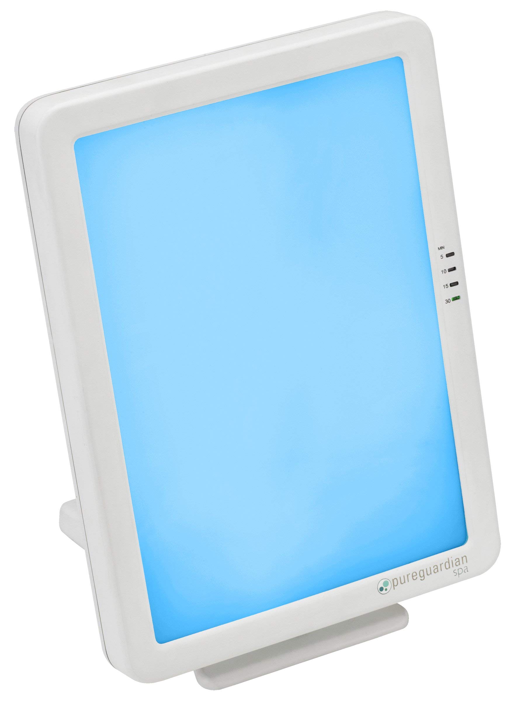 PureGuardian 10,000 LUX Full Spectrum Light Therapy Lamp - Adjustable Blue/White Light Intensity with Timer - SAD Treatment, Vitamin D Boost & Energy Enhancement - Perfect for Home Office, Reading & Relaxation
