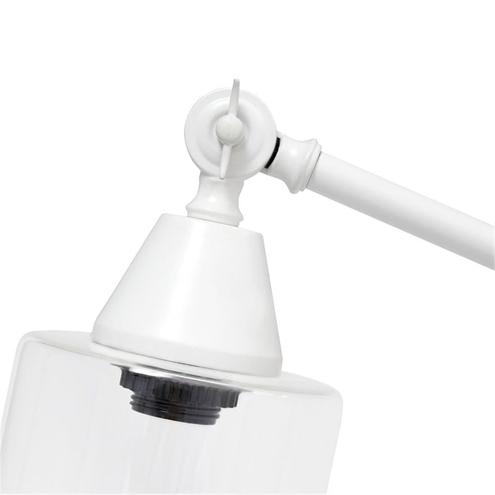 Adjustable White Desk Lamp for Home & Office Study
