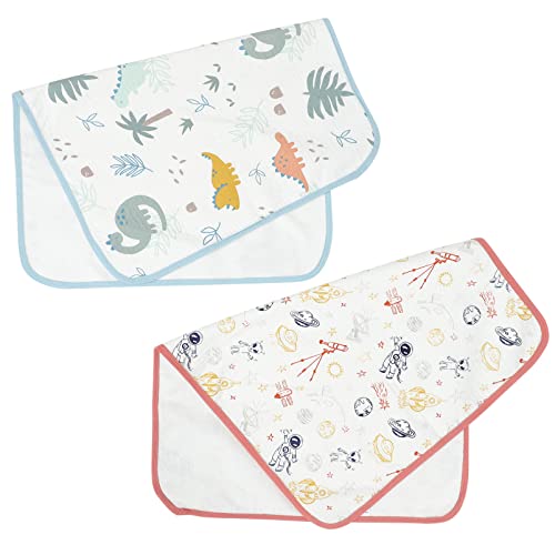 Kisangel 2 Pack Waterproof Baby Diaper Changing Mat - Portable Travel Changing Pad for Newborns & Infants - Perfect for Diaper Bags, Strollers & On-the-Go Parents