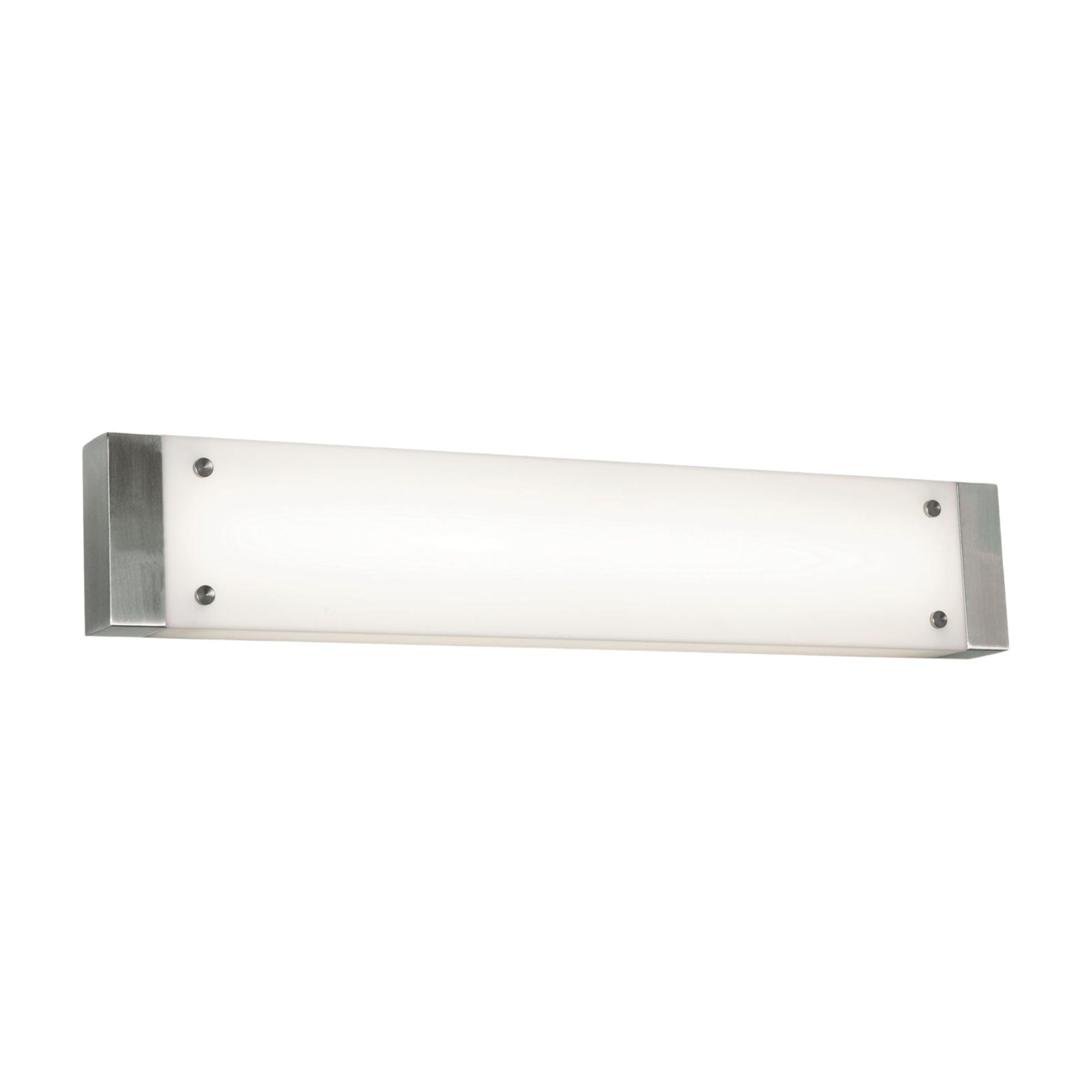 Avanti 40 Inch LED Bathroom Vanity Light Bar - Satin Nickel Finish with White Glass Shade for Modern Bathroom Lighting - Perfect for Bathroom Vanity, Mirror, or Shower Lighting