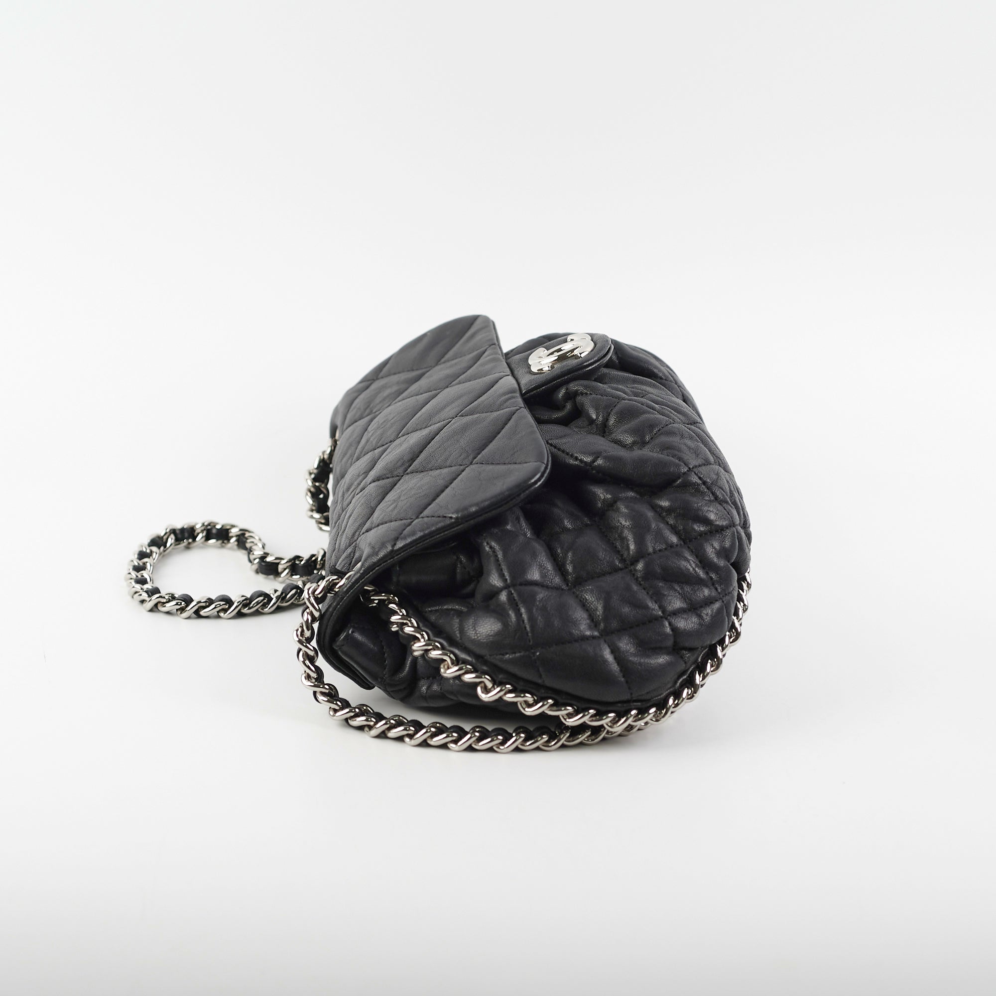Chanel Black Matelasse Chain Shoulder Bag - Luxury Quilted Leather Crossbody Purse for Women | Perfect for Evening Parties, Date Nights & Special Occasions