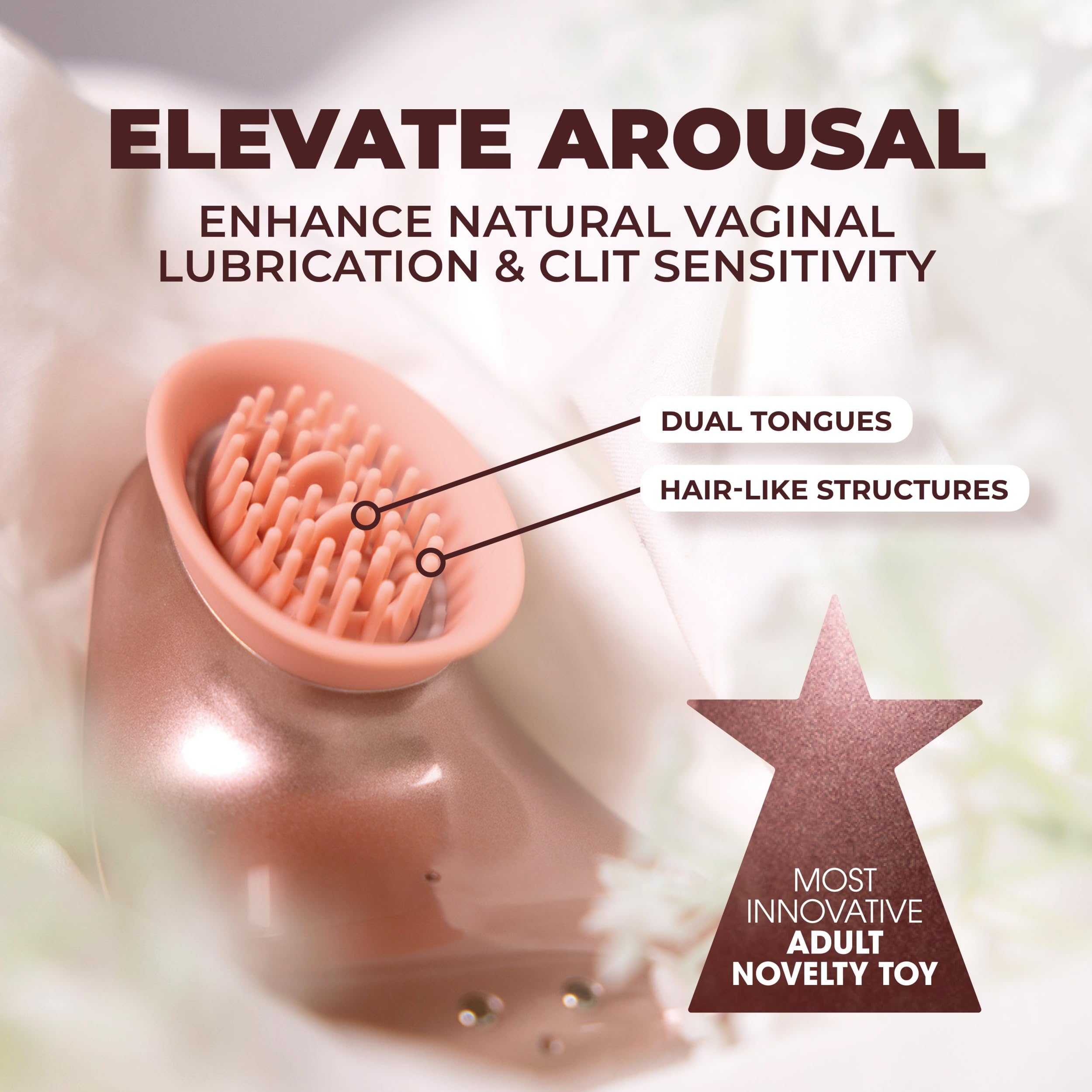 Shots Twitch Hands - Free Suction & Vibration Adult Toy (Rose Color, 222g) for Couples Play & Sensual Massage