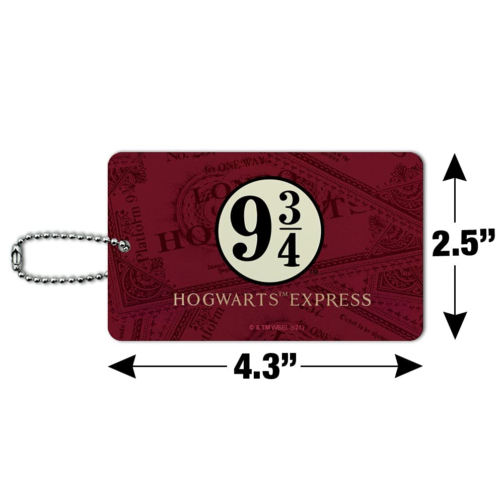 Harry Potter Hogwarts Express Luggage Tag - Suitcase ID Card & Carry-On Ticket Holder - Perfect for Travel, Cosplay, and Harry Potter Collectibles