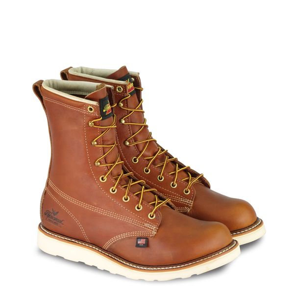 Thorogood 804-4364 8-Inch Steel Toe Work Boots for Men - Durable Safety Shoes for Construction, Warehouse & Industrial Work