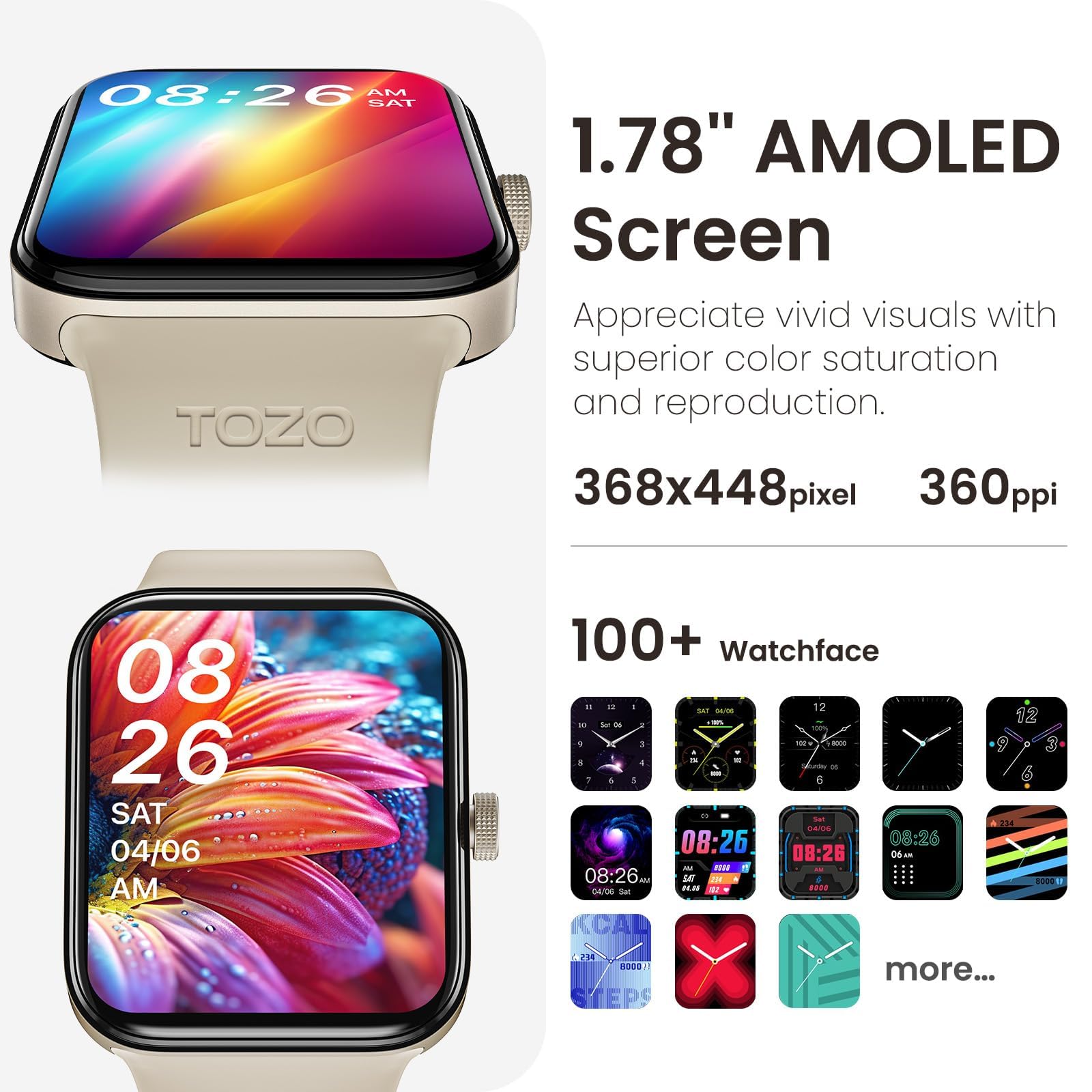 TOZO AMOLED S4 AcuFit One Smart Watch 1.78