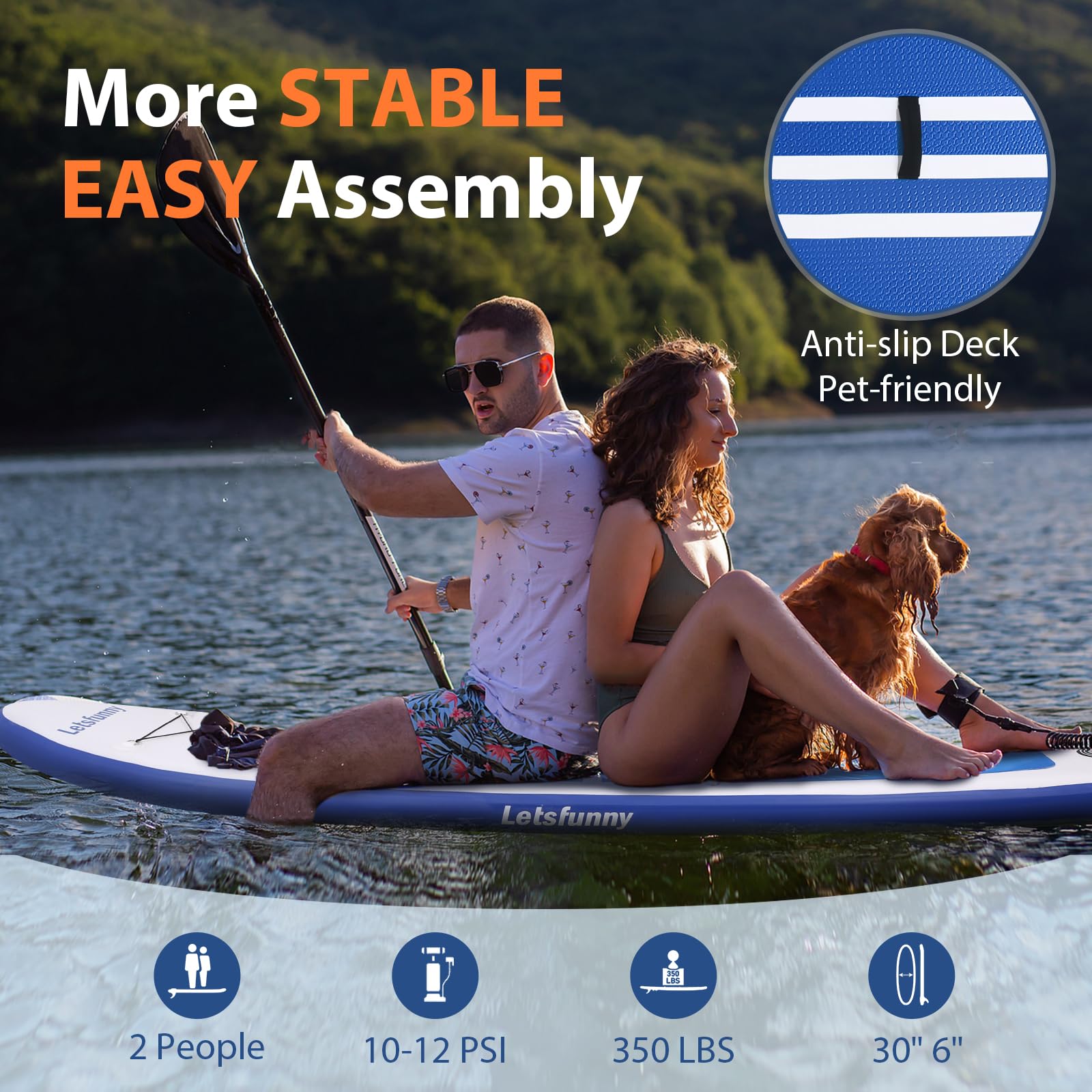 **Inflatable Stand Up Paddle Board 10' - Premium SUP with Carry Bag, Paddle & Accessories - Non-Slip Deck for Adults & Kids - Perfect for Lakes, Rivers & Ocean Adventures**