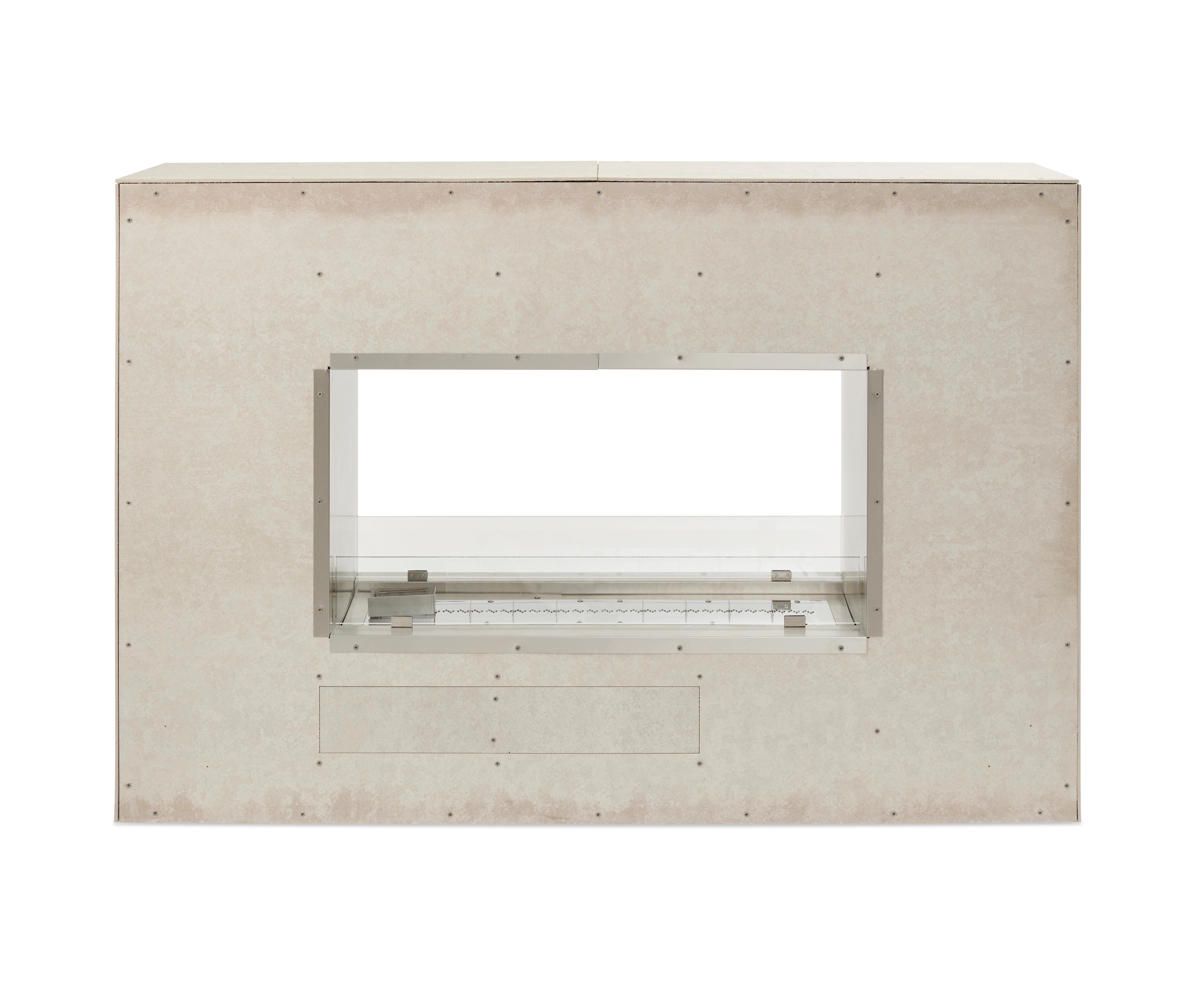 The Outdoor Greatroom Company See Through Ready to Finish Outdoor Fireplace - Elegant Patio Fireplace for Backyard, Garden & Deck - Perfect for Outdoor Gatherings & Relaxation