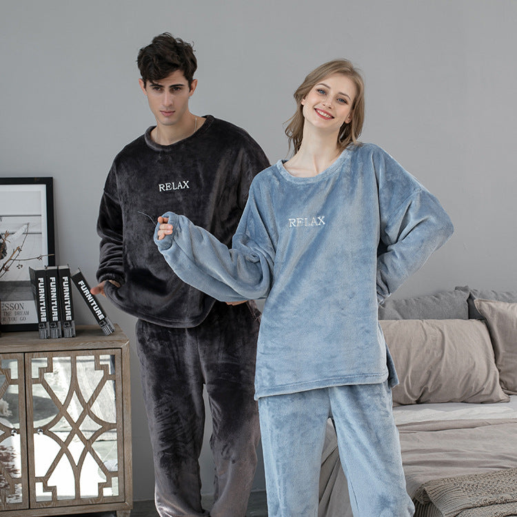 Cozy Flannel Pajama Sets for Women & Men - Winter Sleepwear, Couple Matching Loungewear - Perfect for Cold Nights, Christmas Gifts & Cozy Home Relaxation