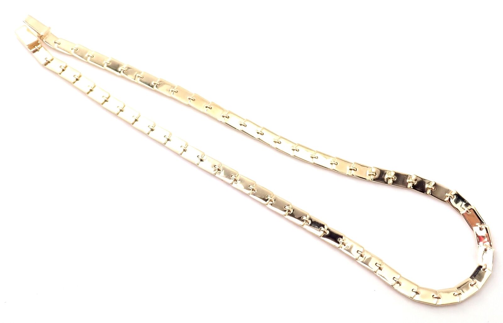 Authentic Gucci 18k Yellow Gold Diamond Tennis Necklace - Luxury Women's Jewelry for Parties, Weddings & Special Occasions