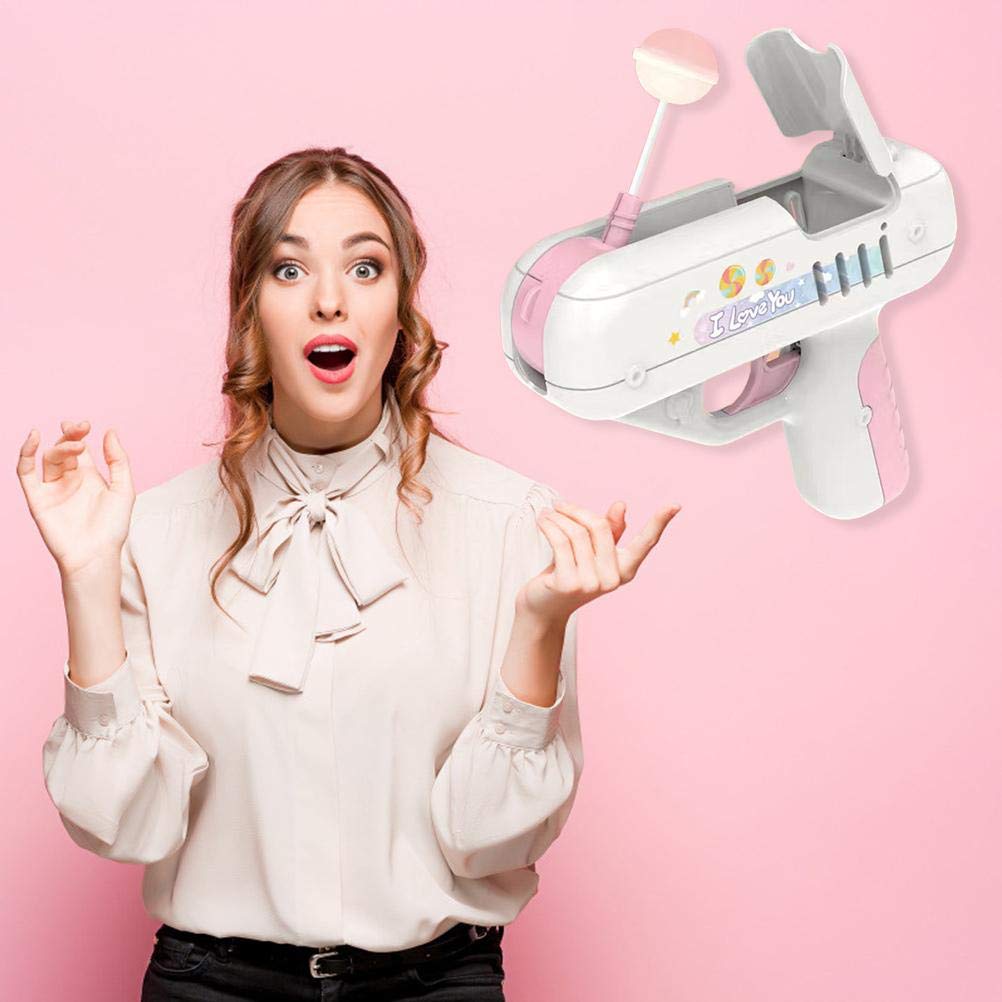 Fun Candy Shooting Gun Toy with Lollipop Storage - Sweet Novelty Gift for Kids Birthday Party Favors & Surprise Gifts for Boys and Girls | Perfect for Easter Baskets, Halloween Treats & Christmas Stocking Stuffers