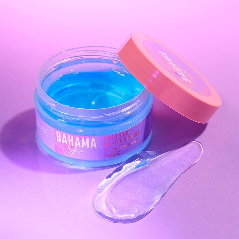 Bahama Skin Hyaluronic Acid Moisturizing Gel for Face - Hydrating & Plumping Skin Care - Perfect for Dry, Sensitive Skin - Day & Night Use