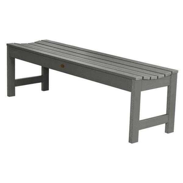 Lehigh Backless Synthetic Wood Picnic Bench - Durable Outdoor Dining Table for Patio, Garden & Park - Perfect for BBQs, Camping & Family Gatherings
