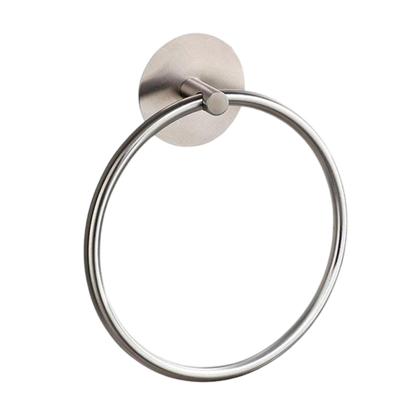 CALANDIS® Modern Stainless Steel Towel Ring - Hand Towel Holder for Bathroom & Kitchen - Brushed Nickel Finish - Durable & Rustproof - Perfect for Hanging Hand Towels, Washcloths & Kitchen Linens