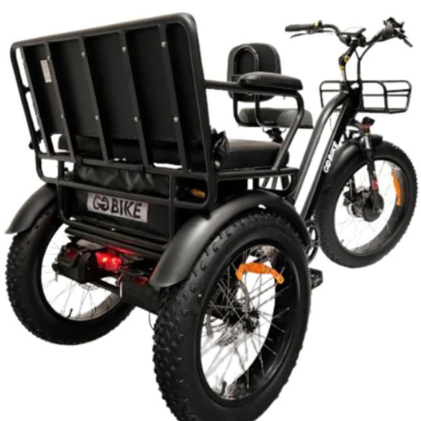 Go Bike FORTE Electric Tricycle for Adults with Rear Seat - Commuter, Grocery Shopping & Family Outings Electric Trike