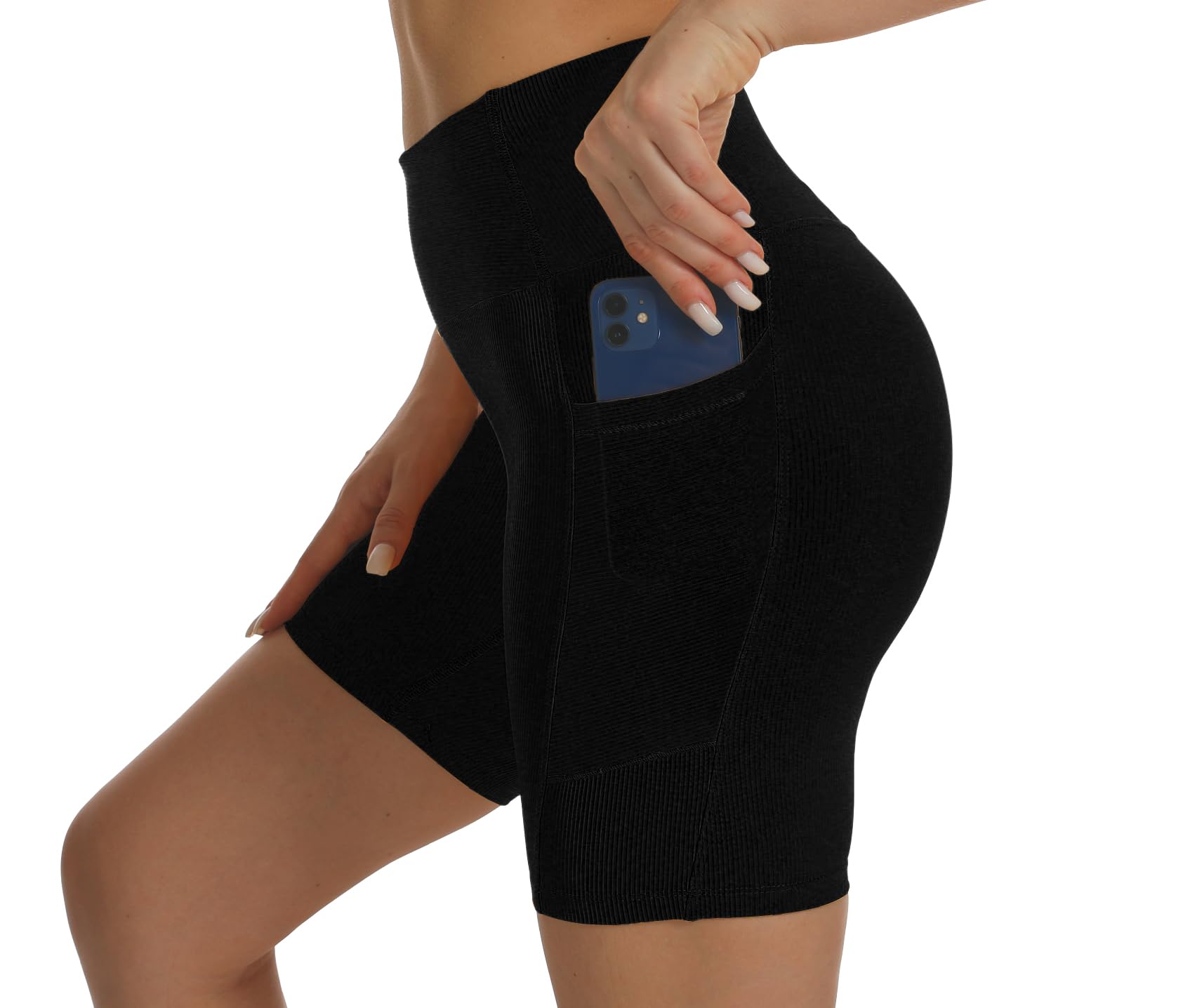 HOKOYI Women's High Waisted Spandex Biker Shorts 7