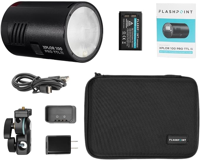 Canon EOS R3 Mirrorless Camera with Flashpoint XPLOR 100 Pro Monolight Kit - Professional Photography Bundle for Studio, Portrait & Outdoor Shooting