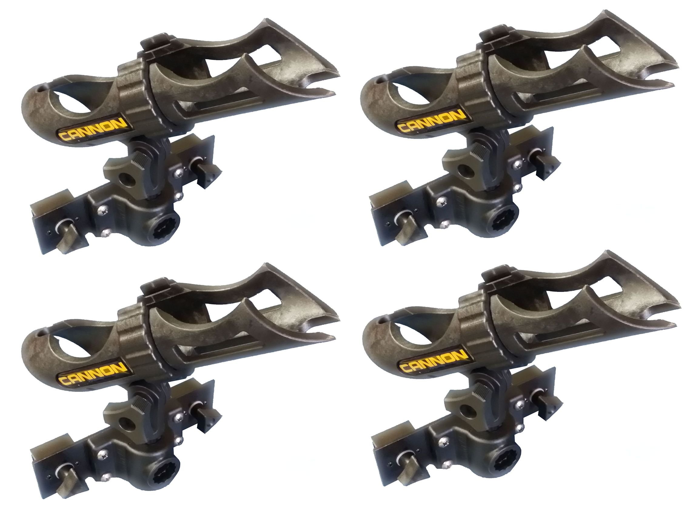4X Heavy Duty Rod Holder for Tracker Versatrack Gunnel System - Pre-Installed Cannon Rod Holder - Perfect for Bass Fishing, Trolling & Saltwater Angling