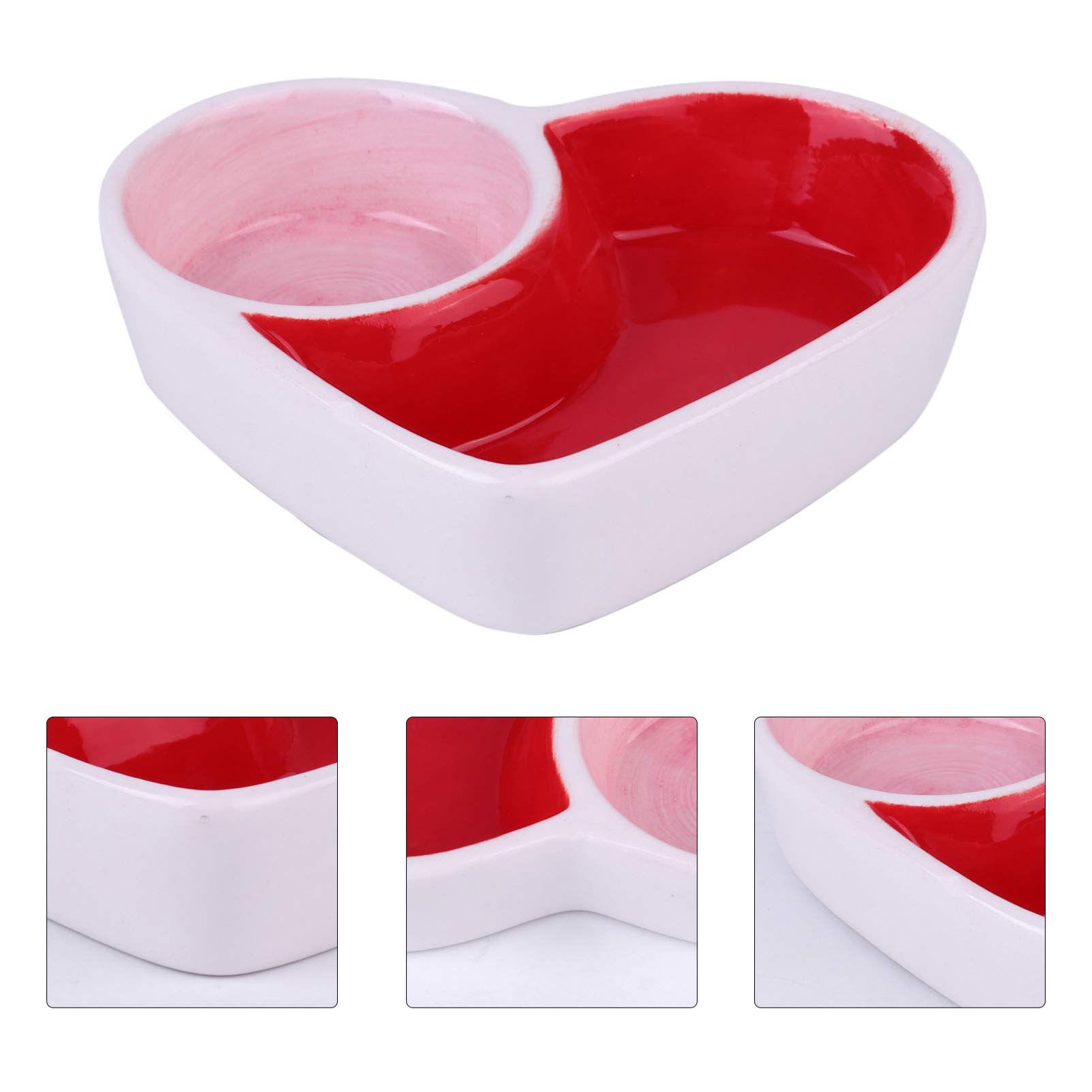 Ceramic Hamster Food Bowl - Small Pet Feeding Dish for Cats & Hamsters - Durable Pet Tableware for Home Use
