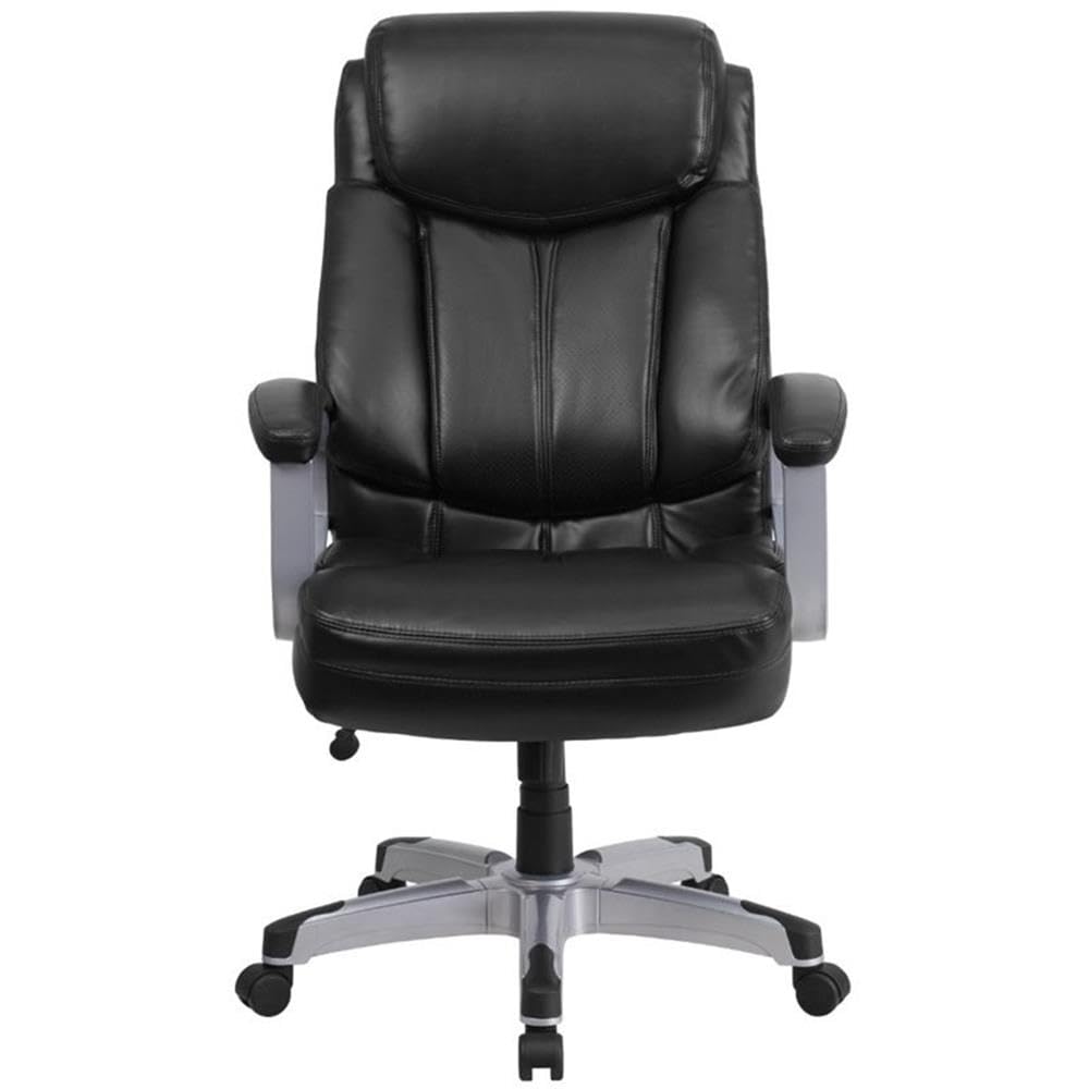 UrbanPro Big and Tall Leather Swivel Office Chair - Black Executive Chair for Heavy Duty Use - Perfect for Home Office, Gaming & Conference Rooms