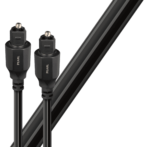 AudioQuest Pearl Optilink TOSLINK Digital Optical Audio Cable - High-Performance Fiber Optic Cable for Home Theater, Soundbar & Gaming Systems