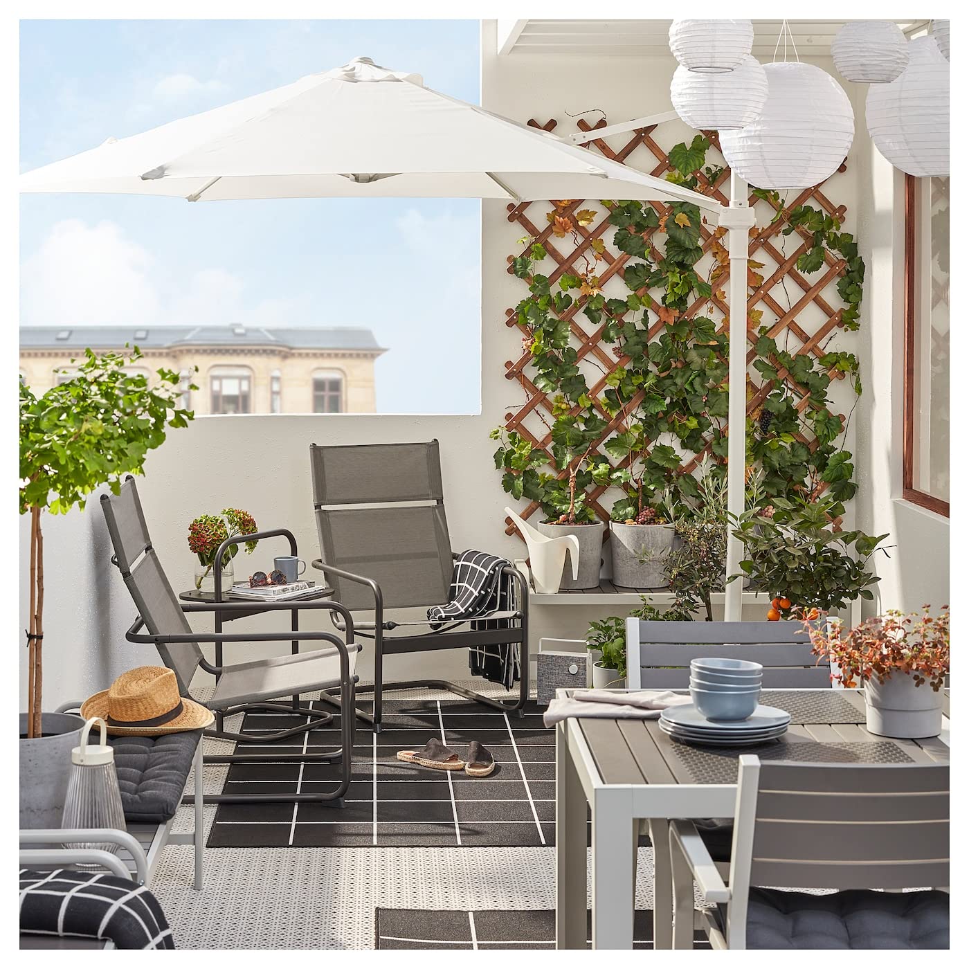 IKEA Husaro Outdoor Armchair Dark Gray 004.107.47 - Patio, Garden, and Balcony Furniture for Relaxing