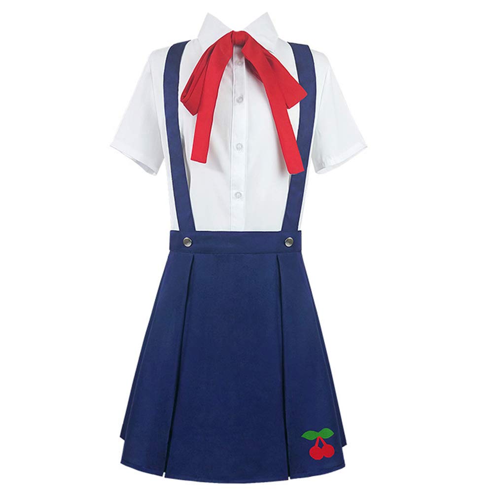 Bakemonogatari Mayoi Hachikuji Anime Cosplay Costume - Japanese School Uniform Outfit for Halloween Party, Anime Conventions & Roleplay Events