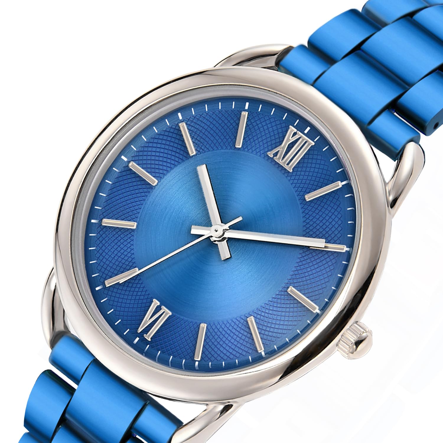 Elegant Women's Metal Bracelet Watch with Roman Numerals - Waterproof & Easy to Read - Perfect for Office, Party & Everyday Wear
