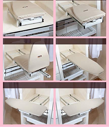 Foldable Ironing Board for Small Spaces - Compact & Sturdy Cabinet Ironing Station with Easy-Release Lever | 11.8