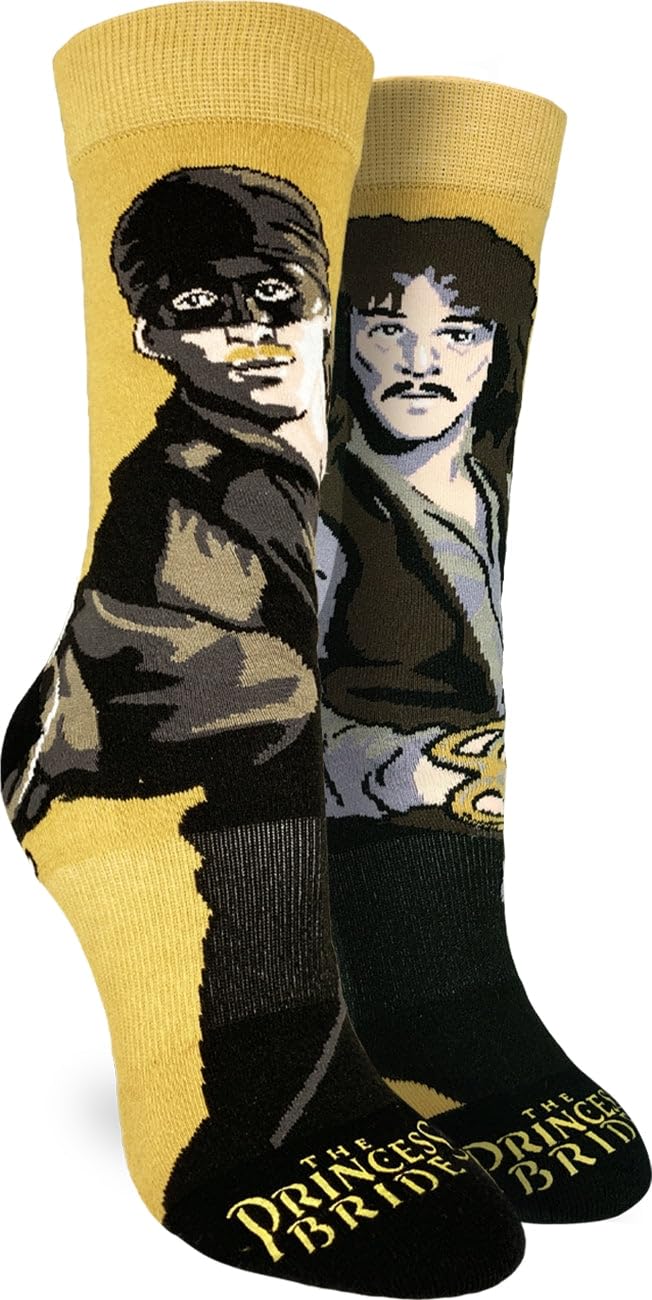 Good Luck Sock Women's The Princess Bride Novelty Socks - Fun & Comfortable Crew Socks for Adults - Perfect Gift for Movie Fans & Princess Bride Lovers