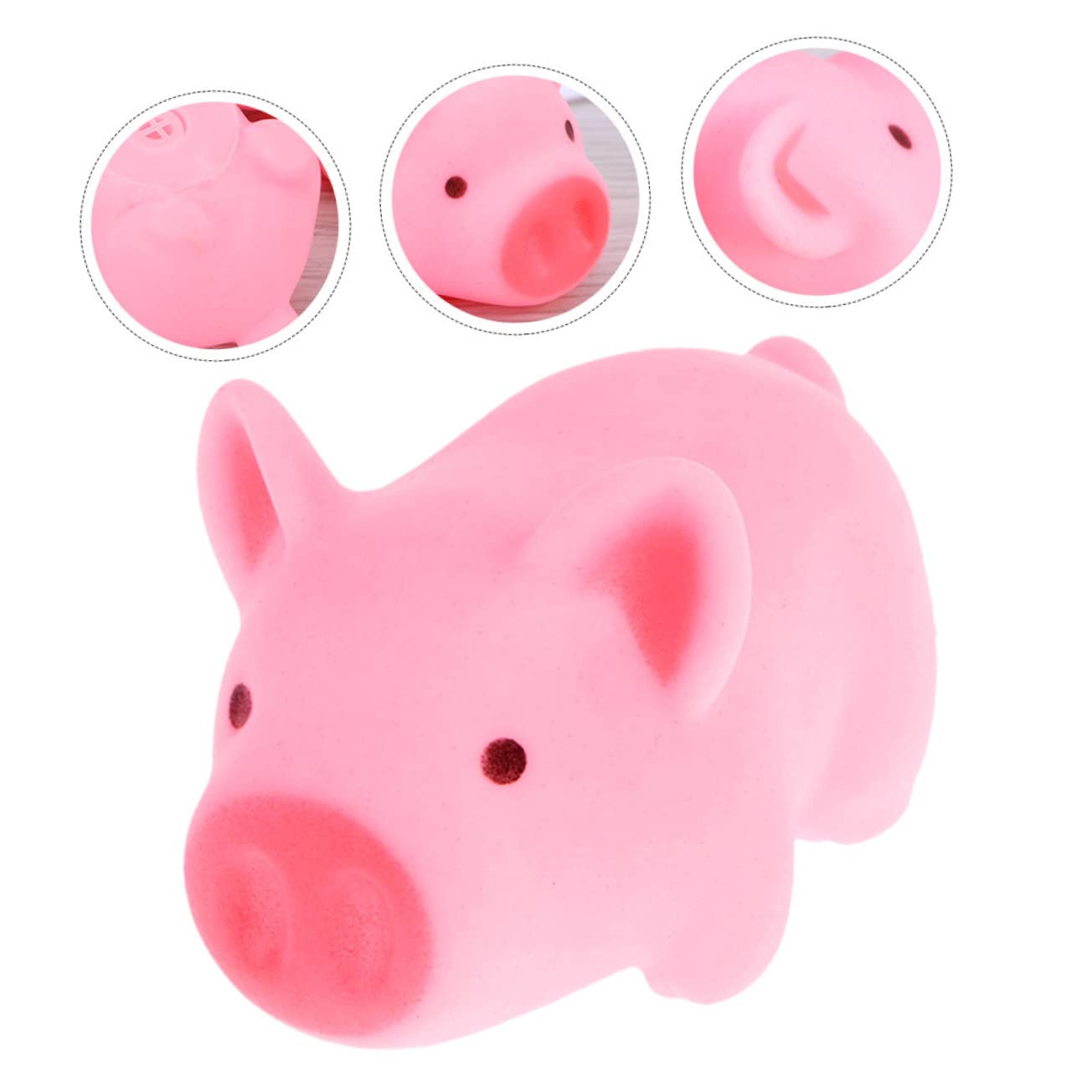 VICASKY 32 Pack Pig Shaped Squeaky Water Pinch Toys - Fun Bath & Pool Floating Toys for Kids, Dog Chew Toys for Puppies - Perfect for Bathtime, Swimming, and Pet Training