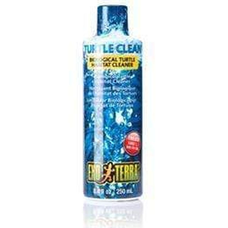 Exo Terra Turtle Clean 250ml - Reptile Tank Cleaner & Water Conditioner for Turtles, Terrariums & Aquariums | Safe & Effective Cleaning Solution for Pet Habitats