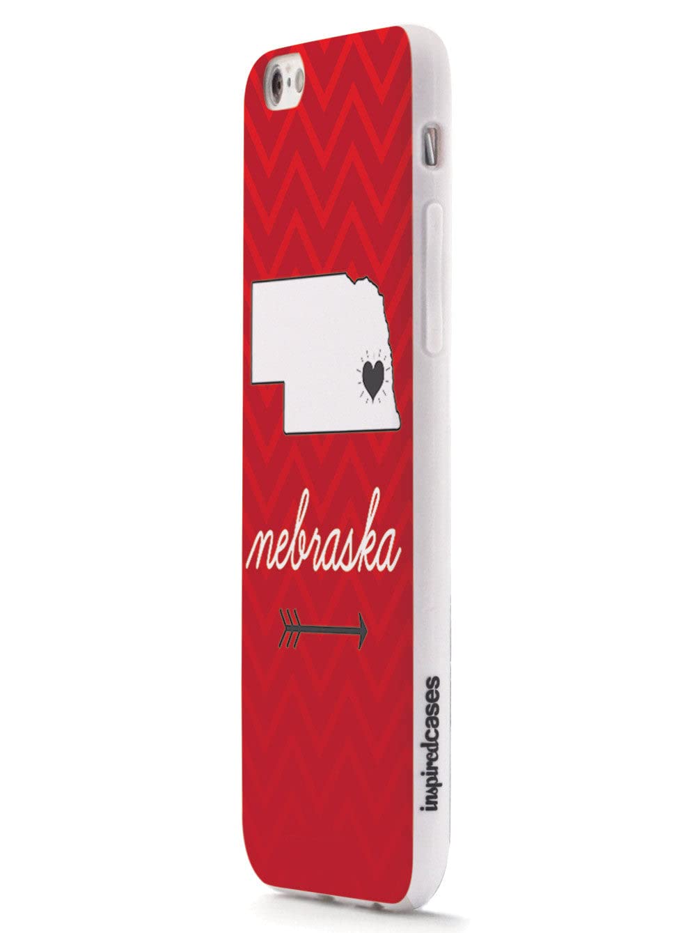 3D Textured iPhone 15 Pro Max Case with Rubber Bumper - Protective Cover for Apple iPhone 15 Pro Max - Nebraska Chevron State Design - Shockproof & Scratch-Resistant Phone Case for Everyday Use & Outdoor Activities