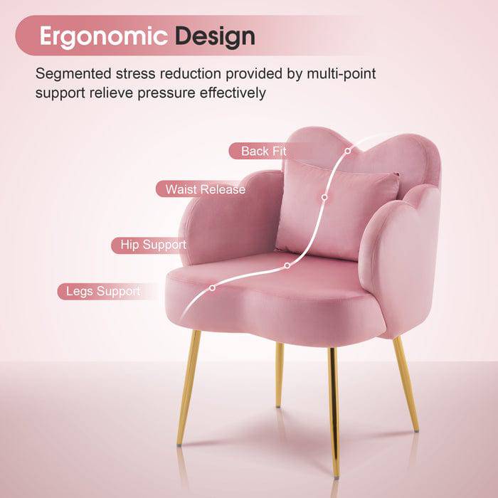 Professional Cotton Candy Manicure Chair for Salon & Spa - Ergonomic Nail Salon Stool with Adjustable Height - Perfect for Pedicures, Manicures, and Beauty Treatments