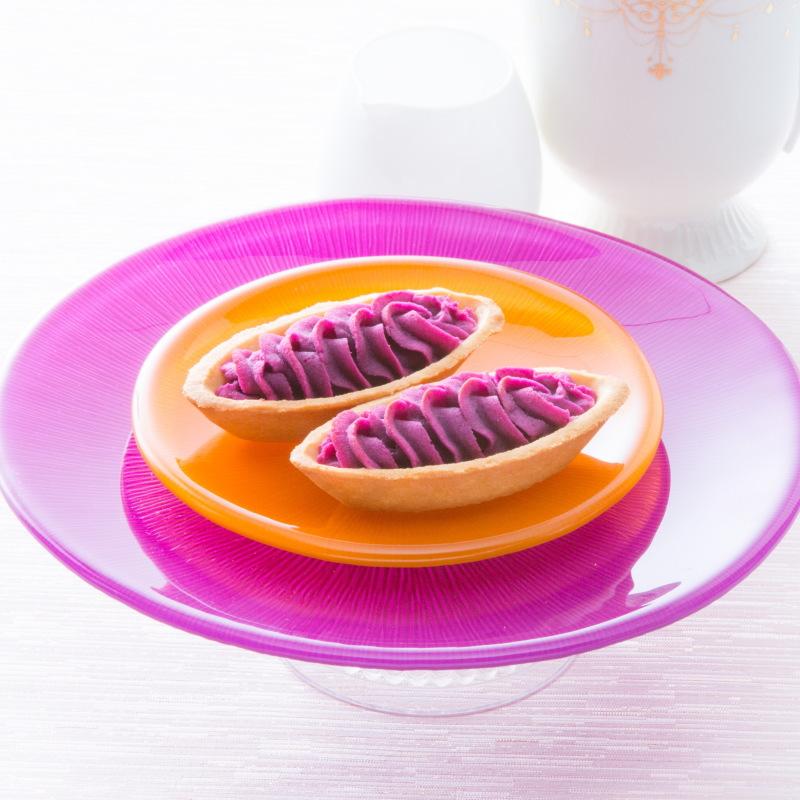 Okashi Goten Beni Imo Okinawa Purple Sweet Potato Tart 6 Pieces - Authentic Japanese Dessert for Gifts, Tea Time & Snacking