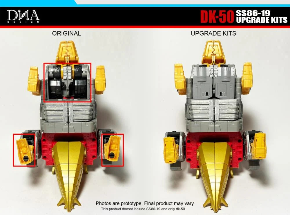 DNA Design DK 50 Upgrade Kit for SS 86 19 Dinobot Snarl - Transformers Toy Accessories for Collectors & Display Enhancement