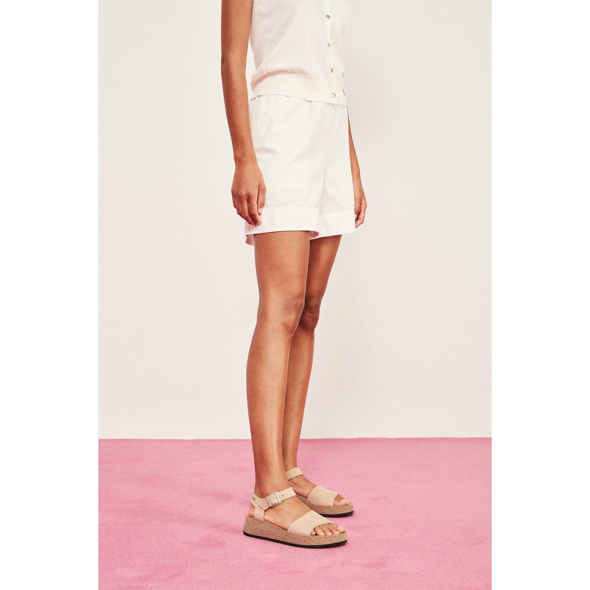 Birkenstock Glenda Women's Sandals - Soft Nubuck Leather in Sandcastle Color | Comfortable Footbed for Walking, Travel & Casual Wear