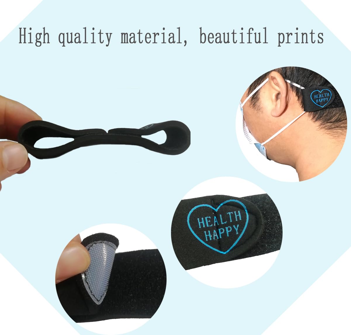 1 Pack Adjustable Face Mask Holder - Ultra Light & Breathable Ear Saver with Comfortable Strap, Reusable Mask Extender for All-Day Wear - Perfect for Work, Travel, Gym & Daily Protection