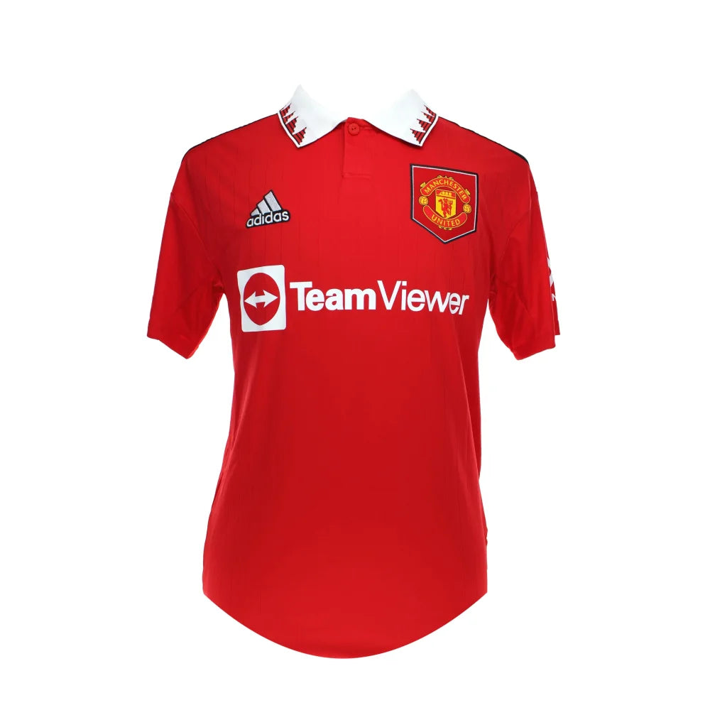 David Beckham Autographed Manchester United Red Adidas Jersey with Panini COA - Authentic Signed Soccer Memorabilia for Collectors & ManU Fans - Perfect for Display, Gifts & Sports Memorabilia Collections