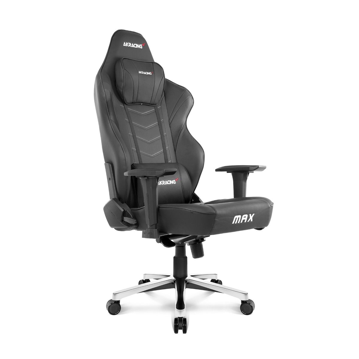AKRACING MAX Series Ergonomic Gaming Chair - Black, High Back Racing Style with Adjustable Lumbar Support & Headrest - Perfect for PC Gaming, Office Work & Home Theater Seating